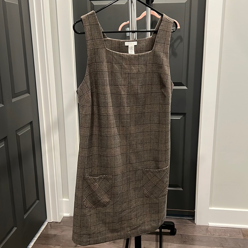 Brown plaid jumper